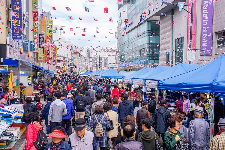 Busan Old Town evening streets featured in sunset tour