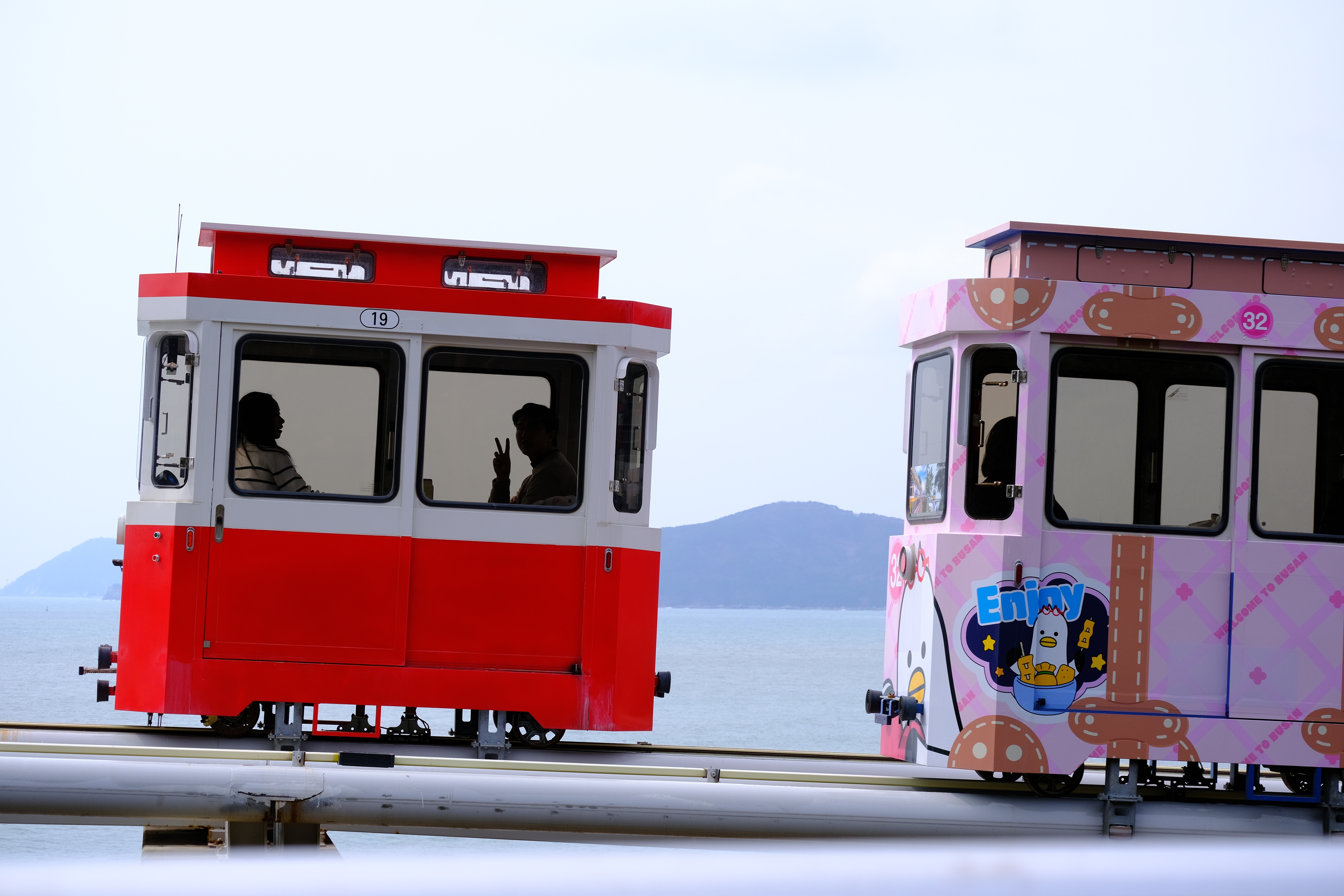 Busan Sky Capsule tour coastal scenery